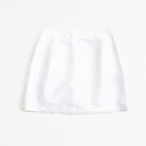 Abercrombie Sequin White Skort XS